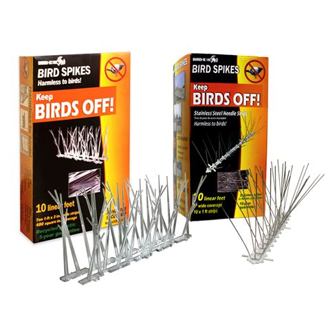 metal spikes for plastic box|bird spikes for large birds.